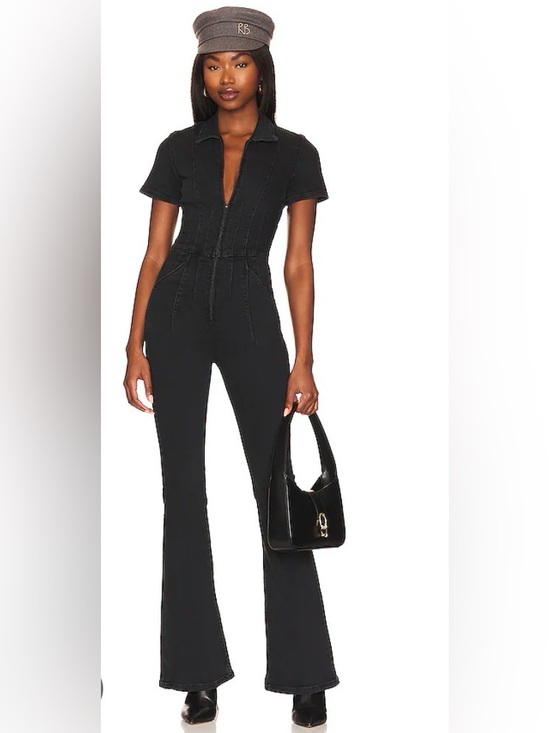 We The Free Pants - Free People Jumpsuit Women’s Large We The Free Jayde Flare Jumpsuit Black